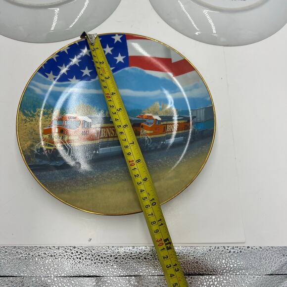 BNSF Railway Collector Train Safety Award Plate Set of 3 (2001, 2002, 2005) - Picture 10 of 10